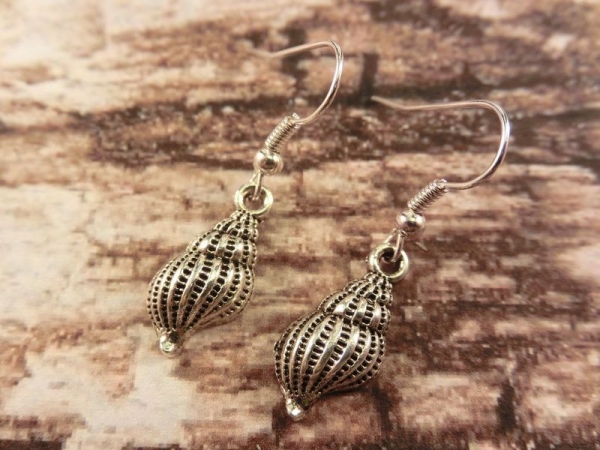 Muschel Ohrringe Vintage Optik Strand Schnecke